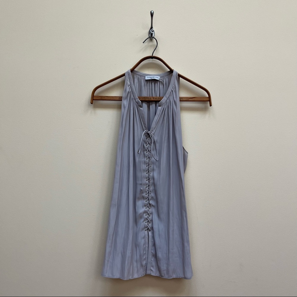 RAMY BROOK | lace-up sleeveless blouse